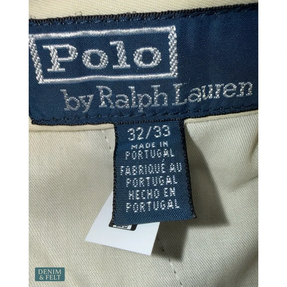 NEW Polo Ralph Lauren Olive Corduroy Pleated Straight Leg Pants‎ 32x33 Classic